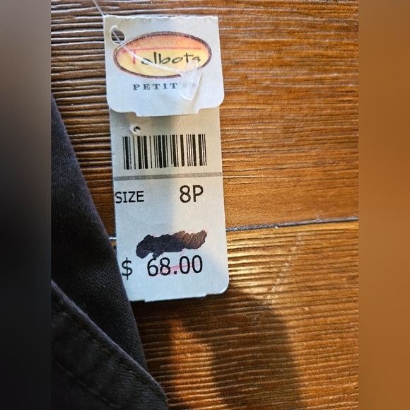 NWT TALBOTS CHOCOLATE BROWN STRETCH BOOT CUT PANTS SIZE 8 PETITE - Picture 4 of 14